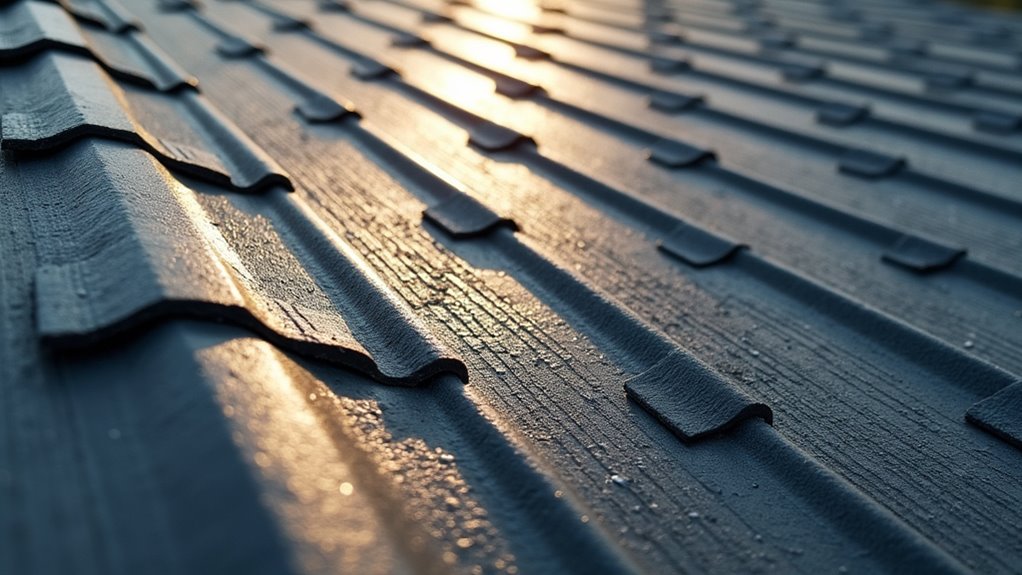metal roofs mimic shingles