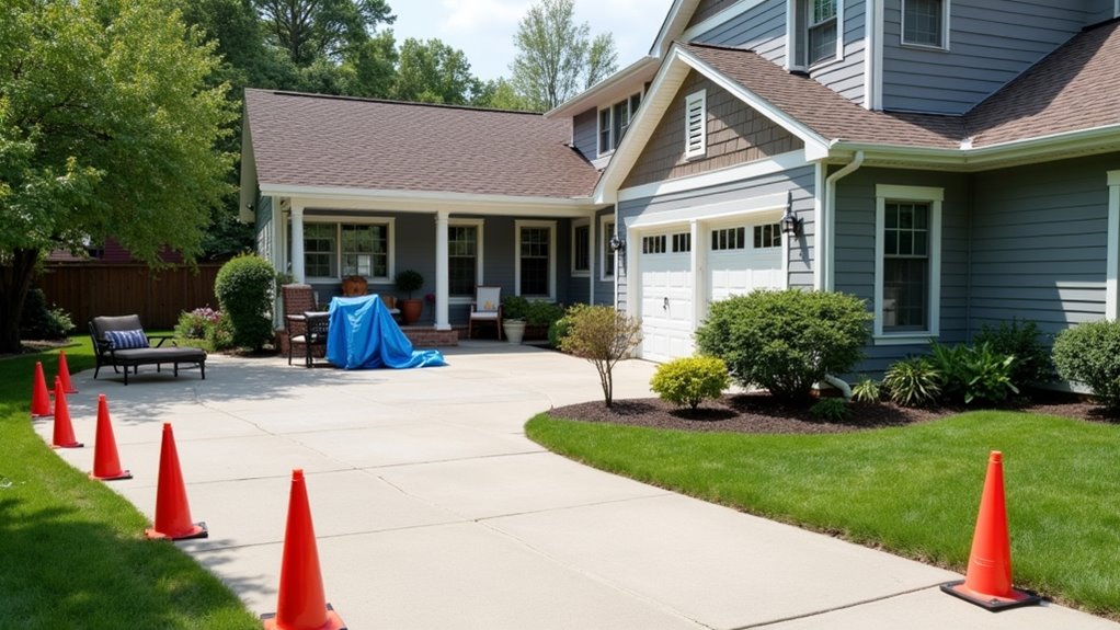 prepare outdoor space safely