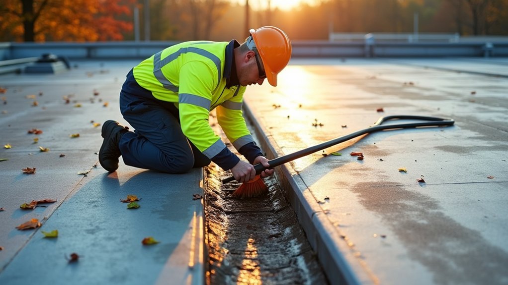 consistent gutter and drain maintenance